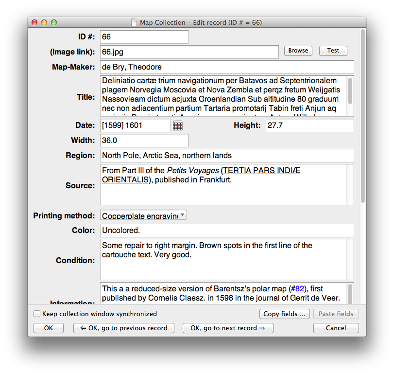 Import New Collection dialog