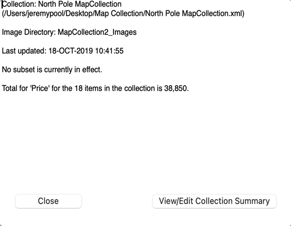 Import New Collection dialog
